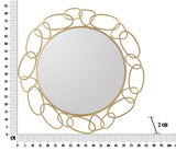 CHAIN GOLD arany keretes fali tükör Ø 84X2 cm Fali tükör Mauro Ferretti