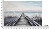 Tengerparti Stég Falikép – Modern Vászonkép 120×80 cm Falikép Mauro Ferretti