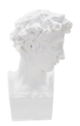 Klasszikus férfi mellszobor fehér 20X17,5X30 cm Dekorációs figura Mauro Ferretti