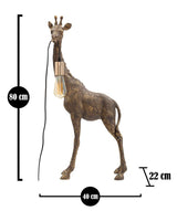 Savanna zsiráf design asztali lámpa 80 cm Mauro Ferretti