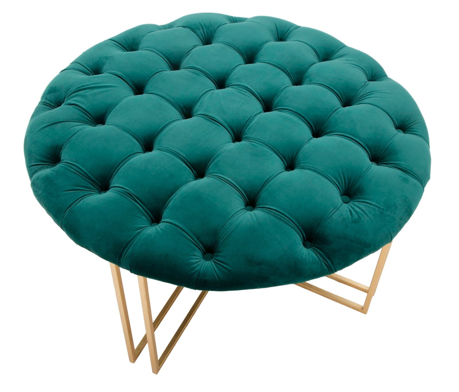 VERDE arany és zöld színű modern kerek ülőpad Ülőpad Mauro Ferretti