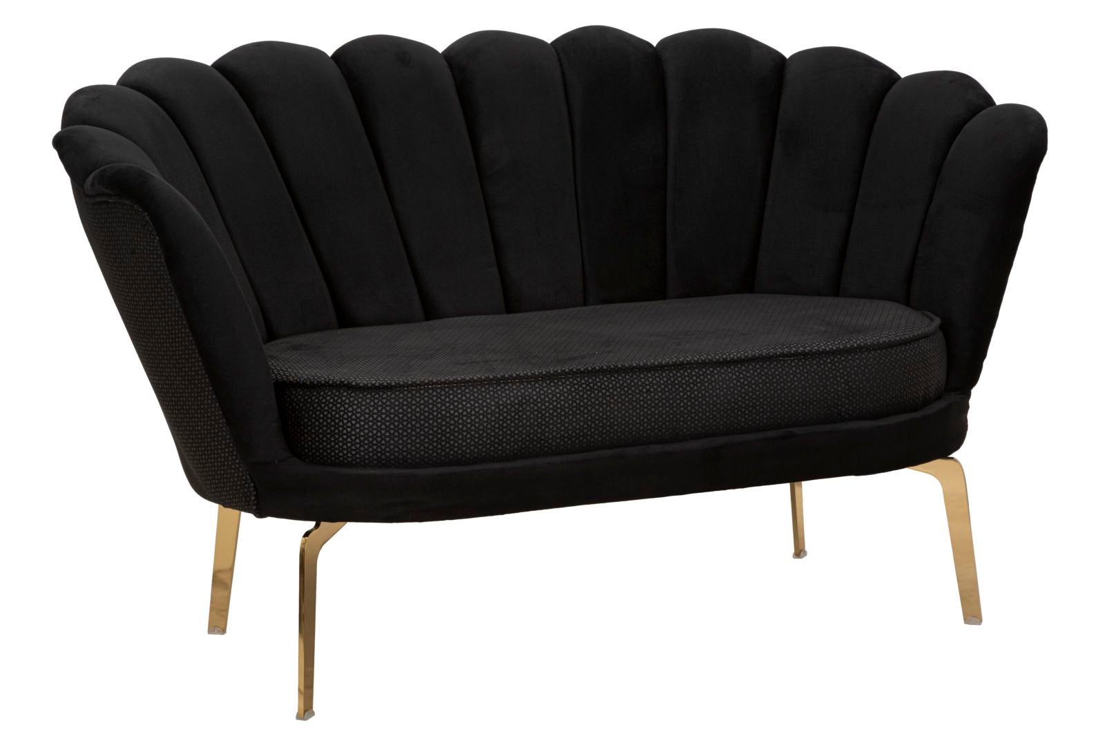 Modern Kanapé VIENNA PLUS fekete 136X76X78 cm Kanapé Mauro Ferretti