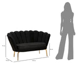 Modern Kanapé VIENNA PLUS fekete 136X76X78 cm Kanapé Mauro Ferretti
