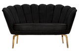 Modern Kanapé VIENNA PLUS fekete 136X76X78 cm Kanapé Mauro Ferretti