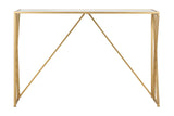 Aurora design arany konzolasztal 120X40X80 cm tükrös Konzolasztal Mauro Ferretti