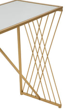 Aurora design arany konzolasztal 120X40X80 cm tükrös Konzolasztal Mauro Ferretti
