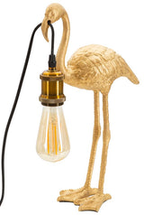 Golden Flamingo asztali lámpa – arany dekor 39 cm Mauro Ferretti