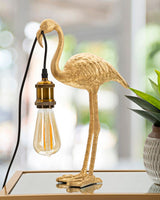 Golden Flamingo asztali lámpa – arany dekor 39 cm Mauro Ferretti