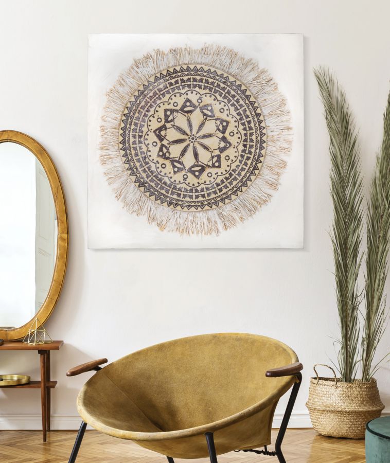 Mandala Falikép 100×100 cm Falikép Mauro Ferretti