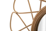 Modern fali tükör ALMERIA 65,5X3 cm rattan keret Fali tükör Mauro Ferretti