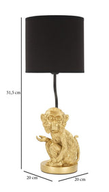 Monkey Charm ülő majom asztali lámpa 51,5 cm Mauro Ferretti