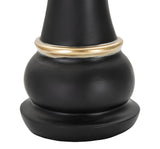 Modern Fekete-arany sakk királynő dekoráció Ø 9X25,5 cm Dekorációs figura Mauro Ferretti
