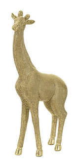 Elegáns arany zsiráf mondern dekoráció 19,8X8X40 cm Dekorációs figura Mauro Ferretti