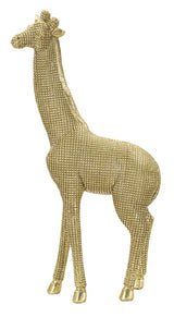 Elegáns arany zsiráf mondern dekoráció 19,8X8X40 cm Dekorációs figura Mauro Ferretti