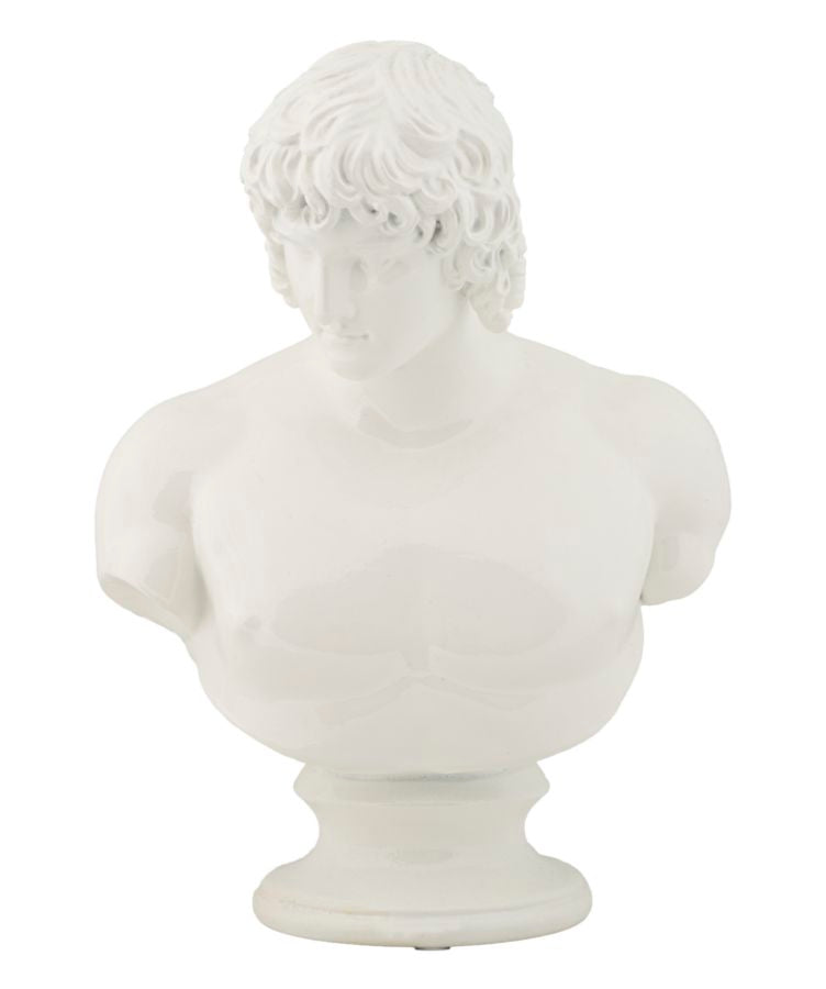 Görög stílusú fehér büszt dekoráció Dekorációs figura Mauro Ferretti