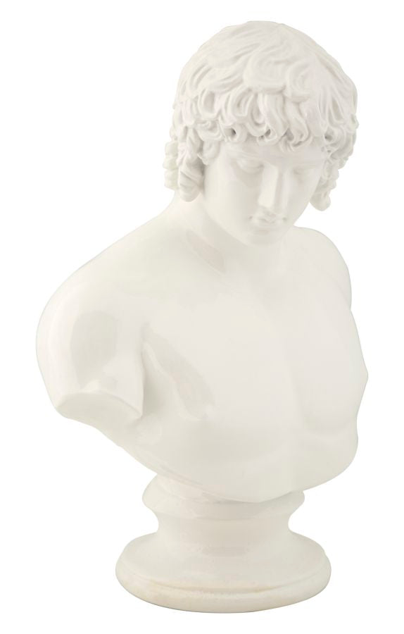 Görög stílusú fehér büszt dekoráció Dekorációs figura Mauro Ferretti