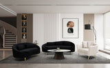 Modern Kanapé 3 személyes OSLO párnákkal fekete 185X84X68 cm Kanapé Mauro Ferretti