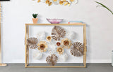 Design arany konzolasztal virágos 113X40X80 cm tükrös Konzolasztal Mauro Ferretti