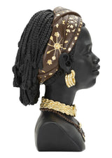 African Princess – női afrikai szobor 19X18,5X30 cm Dekorációs figura Mauro Ferretti