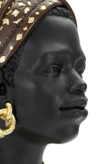 African Princess – női afrikai szobor 19X18,5X30 cm Dekorációs figura Mauro Ferretti