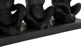 Monkey Leaf Bowl – arany leveles tál tartó majmokkal 43X15,7X20 cm Dekorációs figura Mauro Ferretti