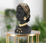 African Princess – női afrikai szobor 19X18,5X30 cm Dekorációs figura Mauro Ferretti