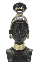 Golden Tribe – afrikai nő szobor 23X19X38,5 cm Dekorációs figura Mauro Ferretti