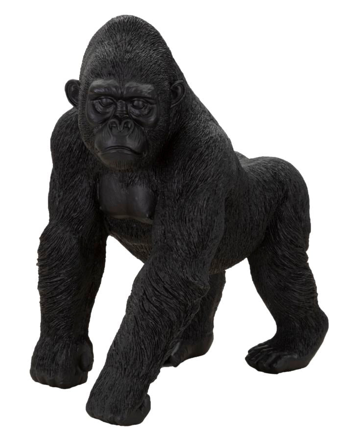 Jungle King – fekete gorilla dekoráció 35X21,5X37,5 cm Dekorációs figura Mauro Ferretti