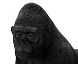 Jungle King – fekete gorilla dekoráció 35X21,5X37,5 cm Dekorációs figura Mauro Ferretti