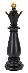 Queen’s Move – fekete-arany sakkfigura dekoráció Ø 12,5X38,5 cm Dekorációs figura Mauro Ferretti
