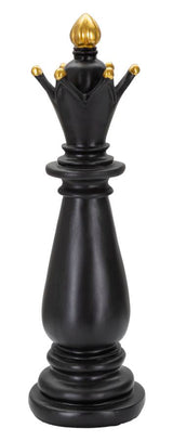 Queen’s Move – fekete-arany sakkfigura dekoráció Ø 12,5X38,5 cm Dekorációs figura Mauro Ferretti