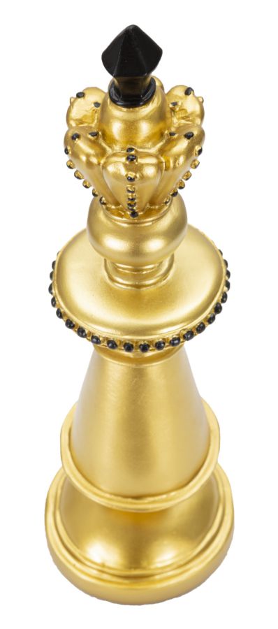 Golden King – arany király sakkfigura dekoráció 11X32,5 cm Dekorációs figura Mauro Ferretti