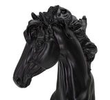 Black Knight – fekete ló sakkfigura dekoráció arany részlettel 14X11X27 cm Dekorációs figura Mauro Ferretti