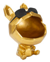 Cool Bulldog Bowl – arany kutya dekoráció tállal 17X23,5 cm Dekorációs figura Mauro Ferretti