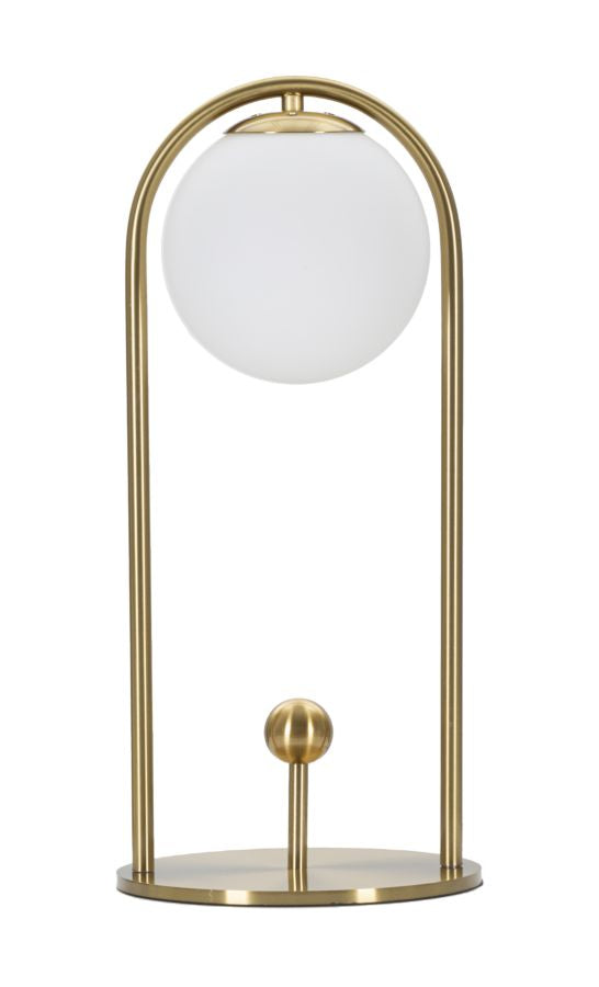 Globe minimal asztali lámpa – arany keret, üveggömb búra, 47 cm Mauro Ferretti