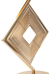 Modern Diamant asztali lámpa – arany fém talp, fehér ernyő, 56 cm Mauro Ferretti