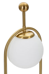 Globe minimal asztali lámpa – arany keret, üveggömb búra, Ø 21X50 Mauro Ferretti