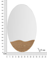 Modern fali tükör LINES 50X1,5X80 cm Fali tükör Mauro Ferretti