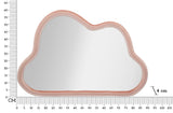 Modern fali tükör CLOUD Rózsaszín bársony 90X4X60 cm Fali tükör Mauro Ferretti