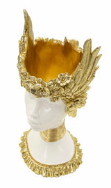 Golden Crown női büszt 17,5X17X38 cm Dekorációs figura Mauro Ferretti