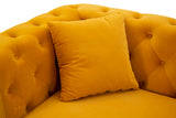 Modern Kanapé EMY MUSTARD párnákkal 162X83X76 cm Kanapé Mauro Ferretti