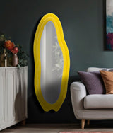 Modern fali tükör CHANEL sárga 60X4X160 cm Fali tükör Mauro Ferretti