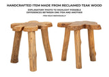 Rusztikus teak fa lerakóasztal Café – barna Modern lerakóasztal Mauro Ferretti