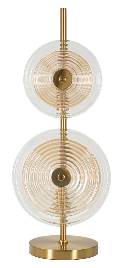 Modern design asztali lámpa arany talppal 25x63 cm Mauro Ferretti