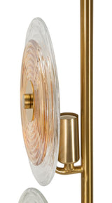 Modern design asztali lámpa arany talppal 25x63 cm Mauro Ferretti