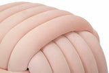 Amélie rózsaszín velvet softy puff – modern csomózott ülőke Puff Mauro Ferretti