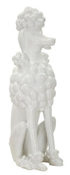 Modern fehér uszkár szobor dekoráció 20X26X61 cm Dekorációs figura Mauro Ferretti
