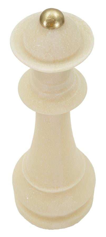 Dekoratív sakkfigura – királynő fehér színű dekoráció Ø 12X36 cm Dekorációs figura Mauro Ferretti