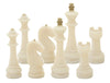 Dekor sakkfigura szett fehér színben 8 db szett Ø 4,4X9,2-4,3X13,3-5X16-X4,5X10,3 cm Dekorációs figura Mauro Ferretti