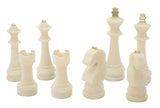 Dekor sakkfigura szett fehér színben 8 db szett Ø 4,4X9,2-4,3X13,3-5X16-X4,5X10,3 cm Dekorációs figura Mauro Ferretti